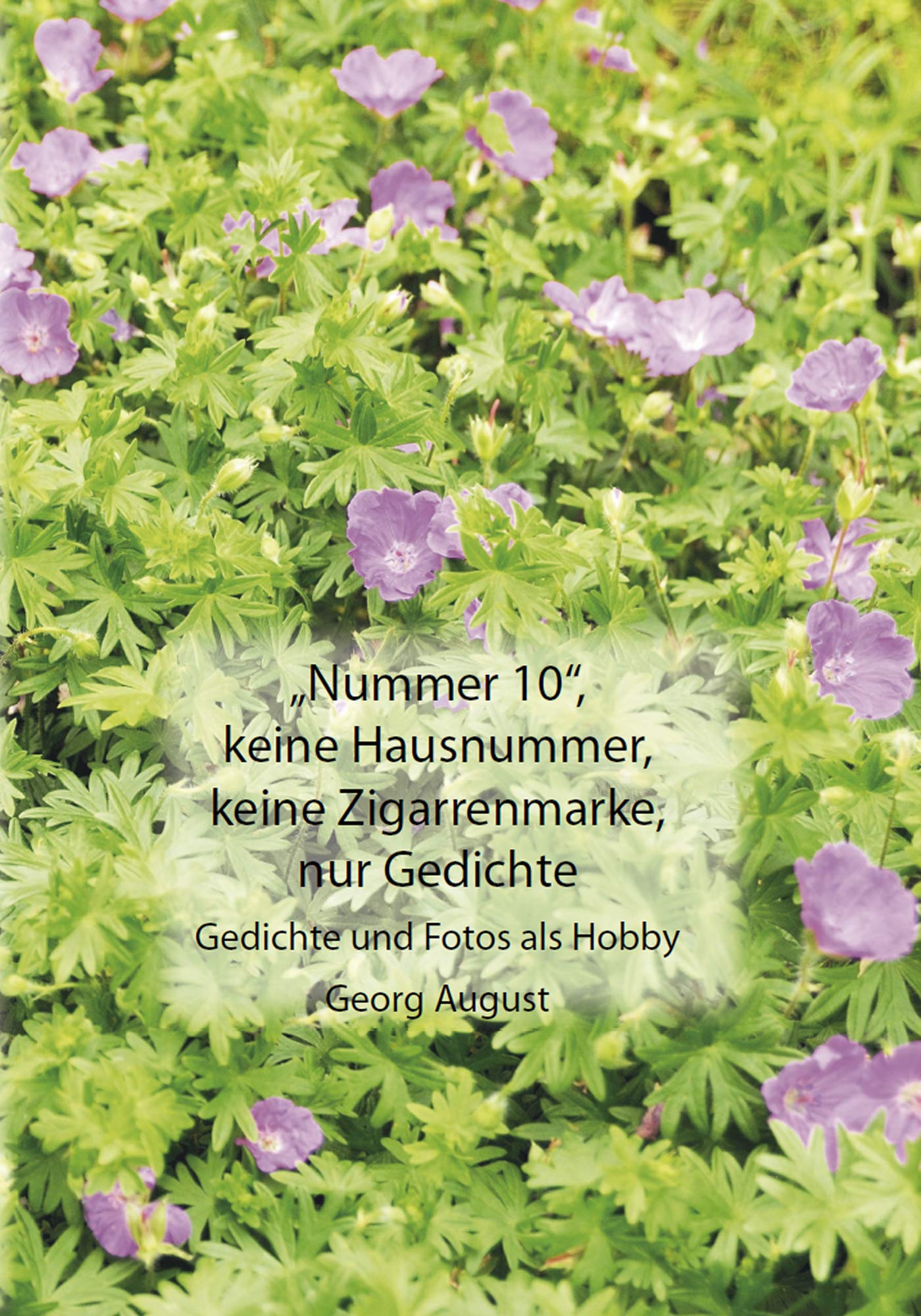 "Nummer 10", keine Hausnummer, keine Zigarrenmarke, nur Gedichte book