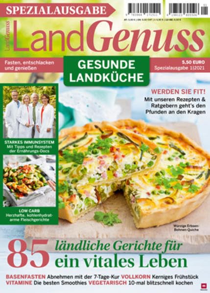 LandGenuss - Gesunde Landküche 01/21 - 85 Gerichte für ein vitales Leben Health, Nutrition & Fitness