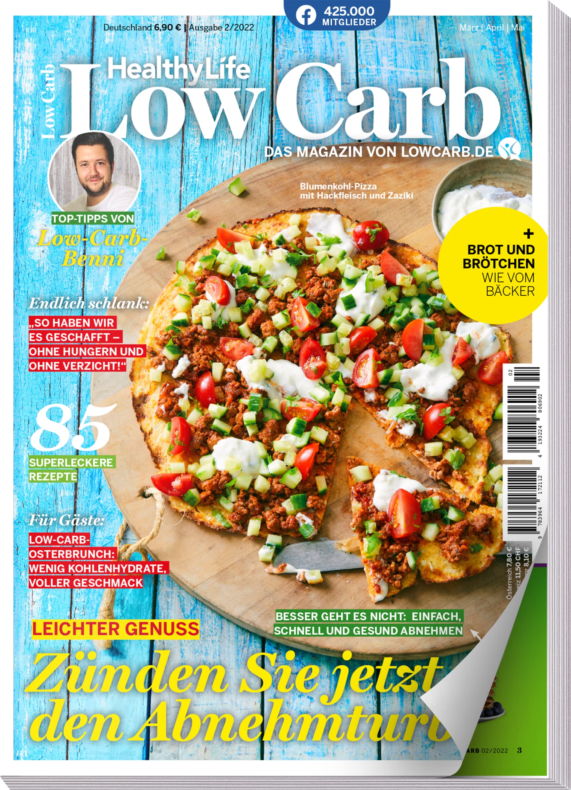 Healthy Life - Low Carb 02/2022 - 85 Rezepte - Abnehmen ohne Hunger - Das Magazin von Lowcarb.de: Tipps von Low Carb Benni Books