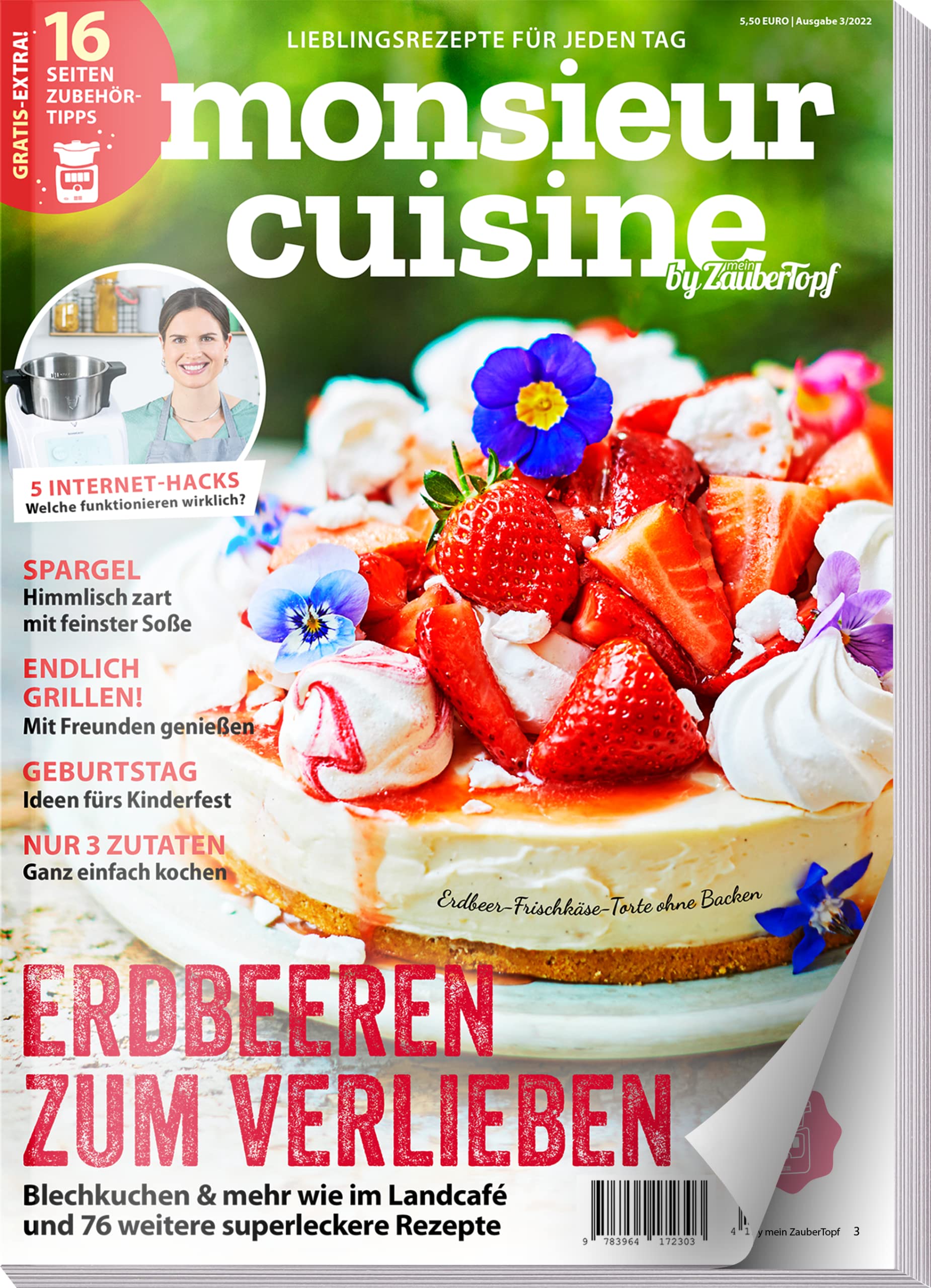 Monsieur Cuisine by mein Zaubertopf 03/22 : Rezepte für Monsieur Cuisine -Süße Erdbeerzeit - Spargel - Express Küche - Connect & Plus: und 70 weitere superköstliche Rezepte Leisure, Home & Garden