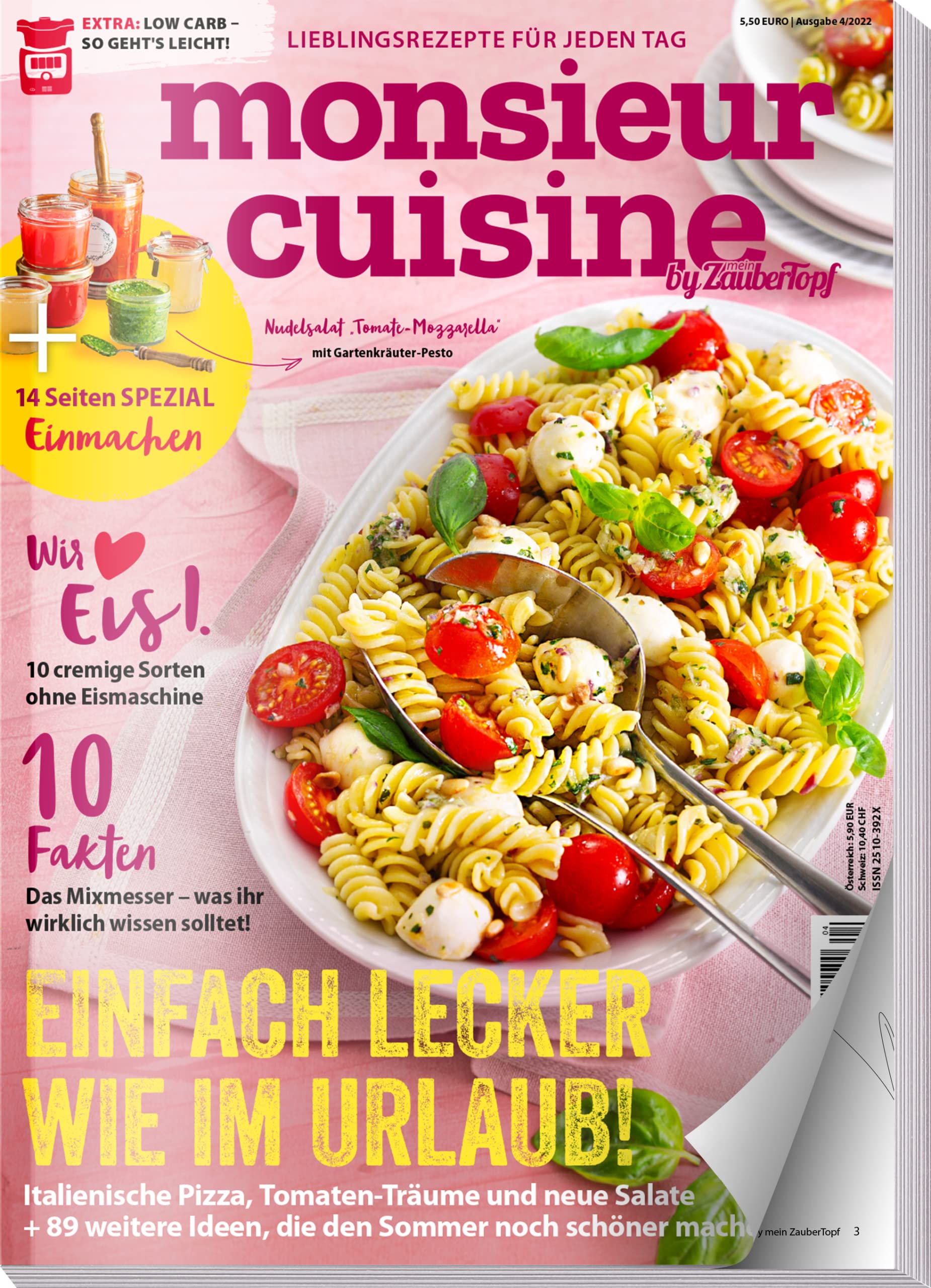 Monsieur Cuisine by mein Zaubertopf 04/22 : Rezepte für Monsieur Cuisine - Einmachen - Urlaubs-Rezepte - Fakten Check - 92 Rezepte Books
