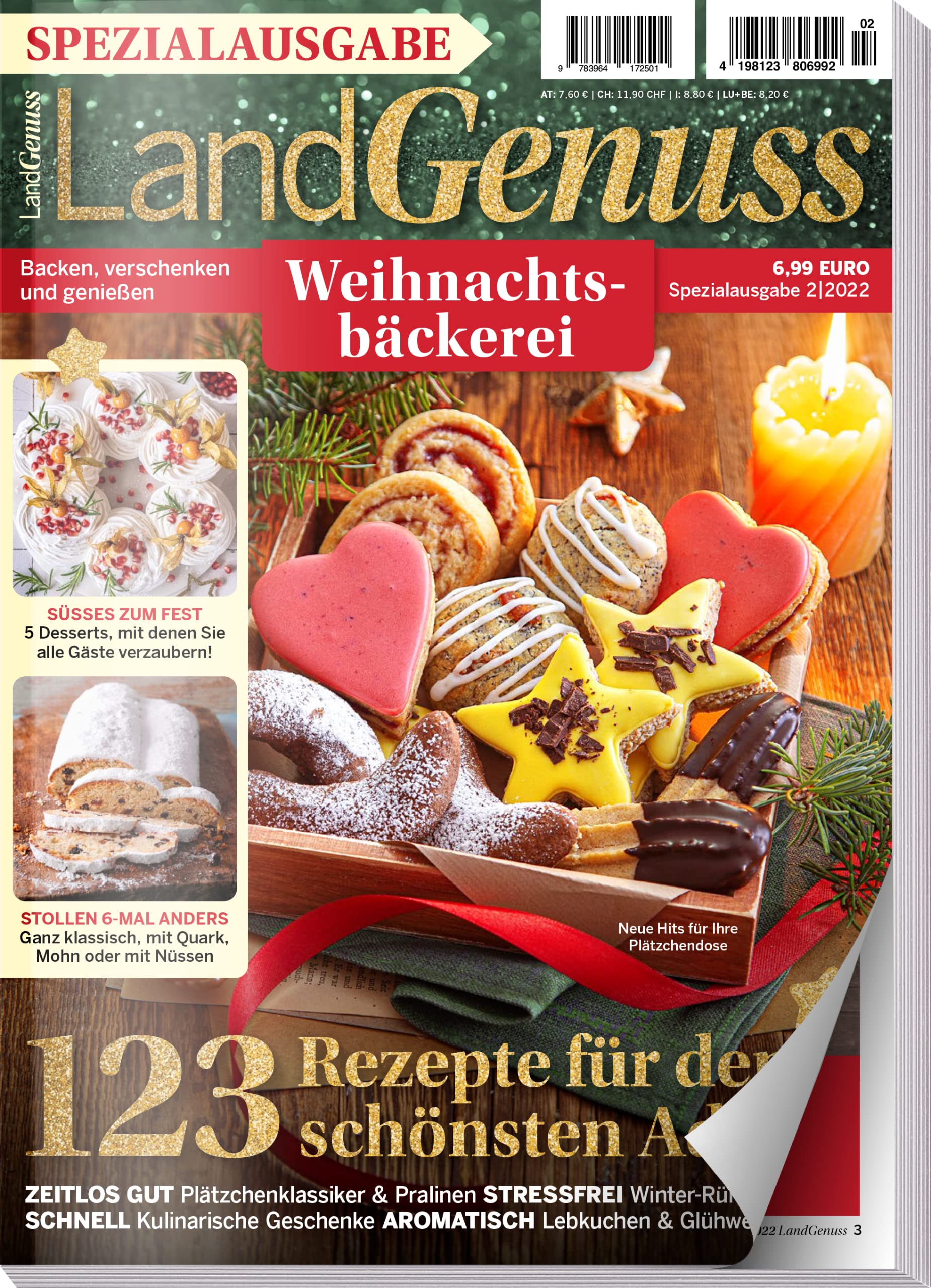 LandGenuss - Spezial 02/22 - Weihnachtsbäckerei - 123 Rezepte - Kekse Stollen und Süsses zu Weihnachten Books
