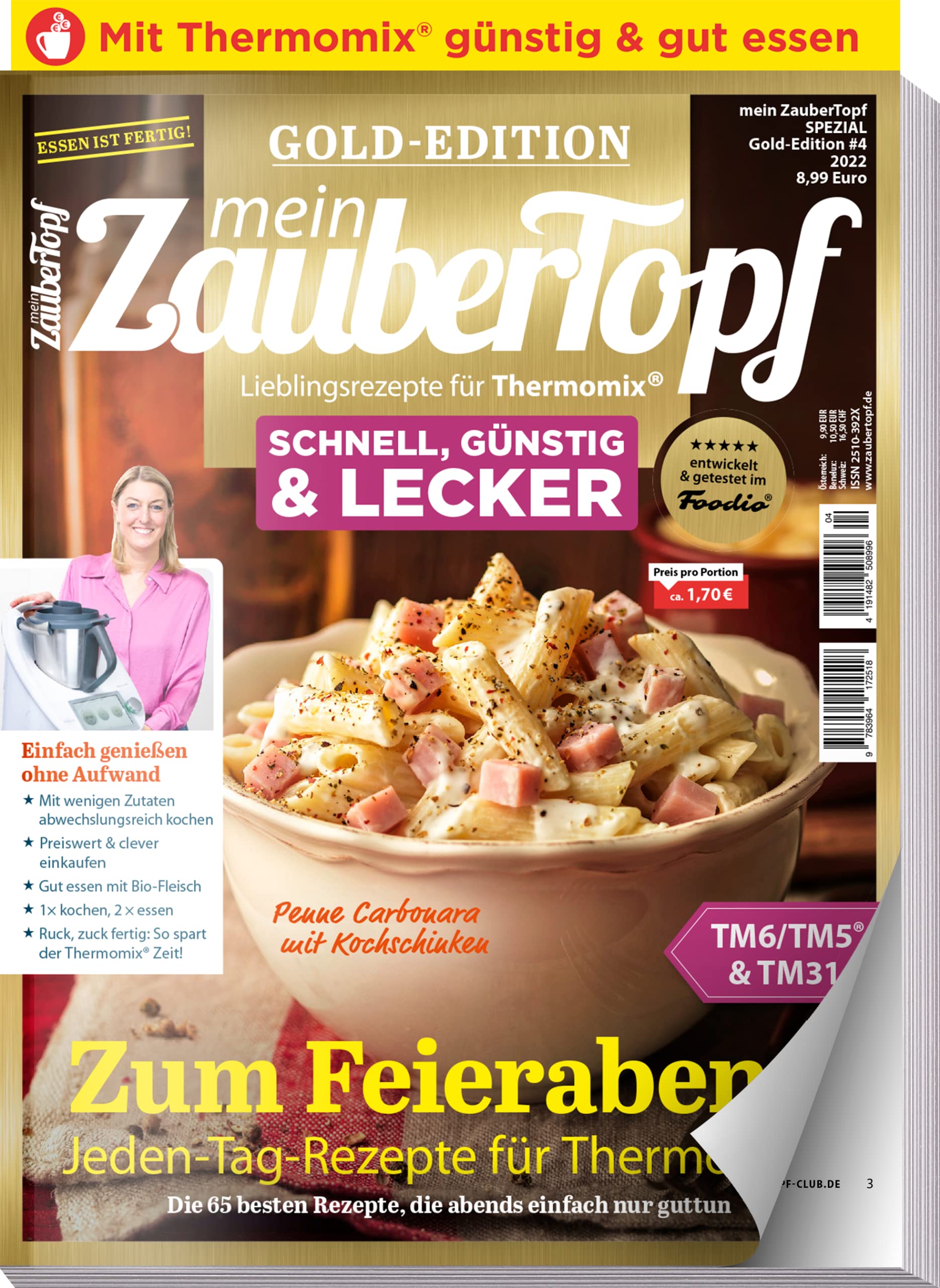 Mein Zaubertopf Gold Edition 4/22 - Schnell, Günstig & Lecker - Rezepte für den Thermomix ® TM5® TM31 TM6 Books