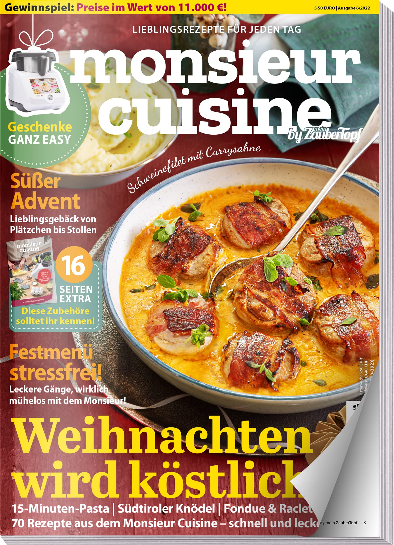 Monsieur Cuisine by mein Zaubertopf 06/22 - Monsieur Cusine SMART im TEST - 70 Rezepte für Weihnachten - Geschenke - Advent - Plätzchen und Stollen Books