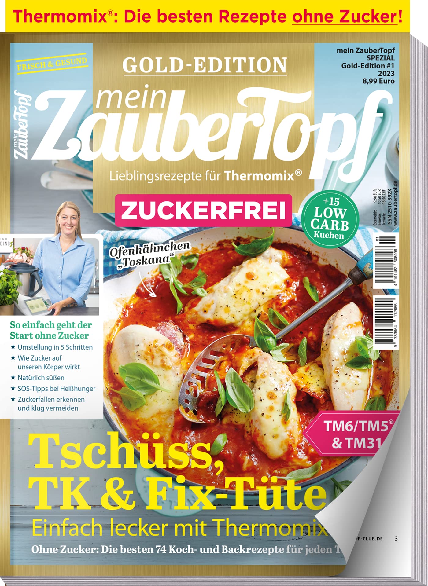 Mein Zaubertopf Gold Edition 01/23 - Zuckerfrei mit dem Thermomix ® TM5® TM31 TM6 Books