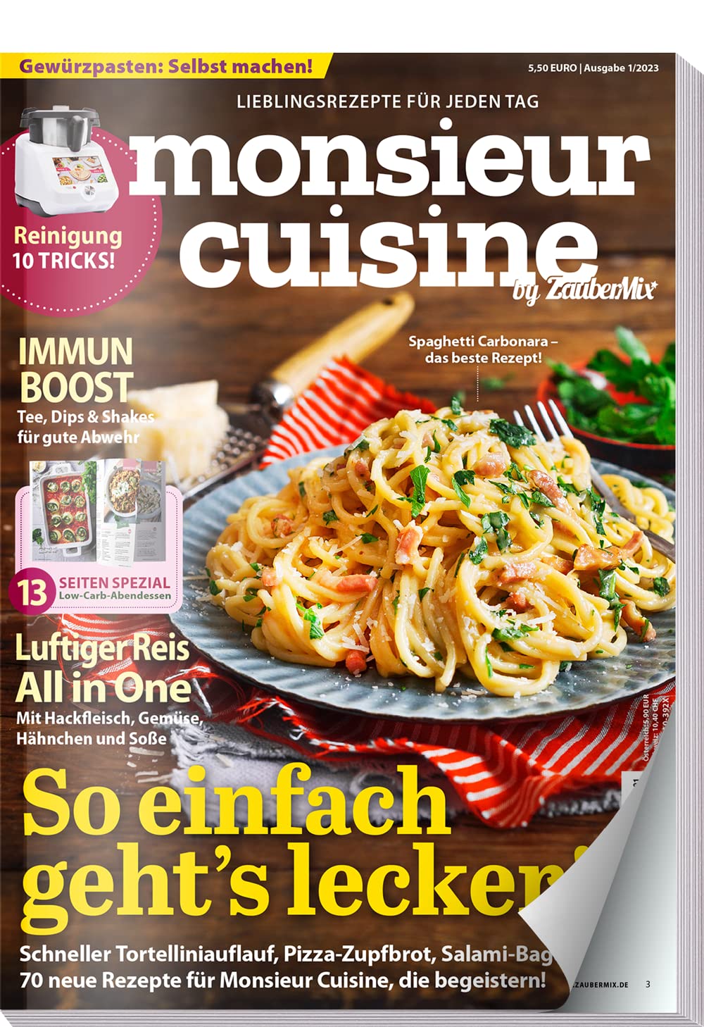 Monsieur Cuisine by mein Zaubertopf 01/23 - Immun Boost - All in One - Abendessen Spezial - 71 Rezepte Books