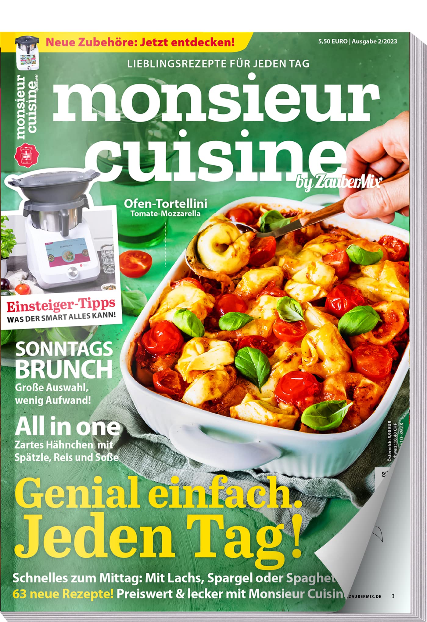 Monsieur Cuisine by mein Zaubertopf 02/23 : Rezepte für Monsieur Cuisine - Brunch - All In One- Einsteiger Tipps - 63 Rezepte Books