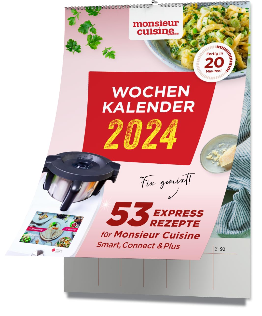 MONSIEUR CUISINE Wochenkalender 2024 – Küchen-Kalender by Zaubermix – mit Notizfeld – pro Woche 1 Rezept für Monsieur Cuisine – Format DIN A 4 – 53 ... 53 Express-Rezepte für den Monsieur Cuisine Living & Furnishing