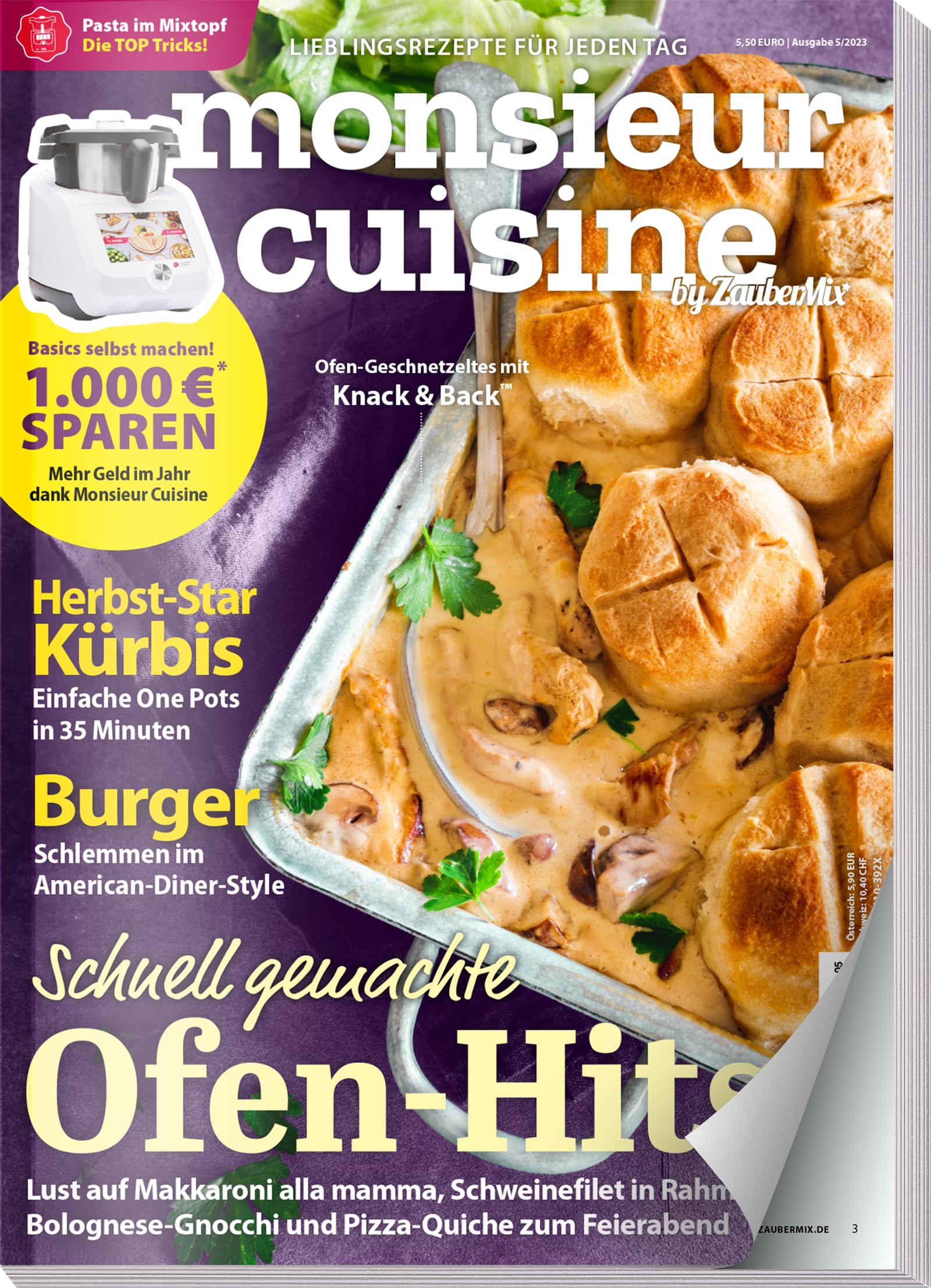 Monsieur Cuisine by ZauberMix 05/23 : Rezepte für Monsieur Cuisine - Herbst - Kürbis - Burger - Ofen-Hits Books