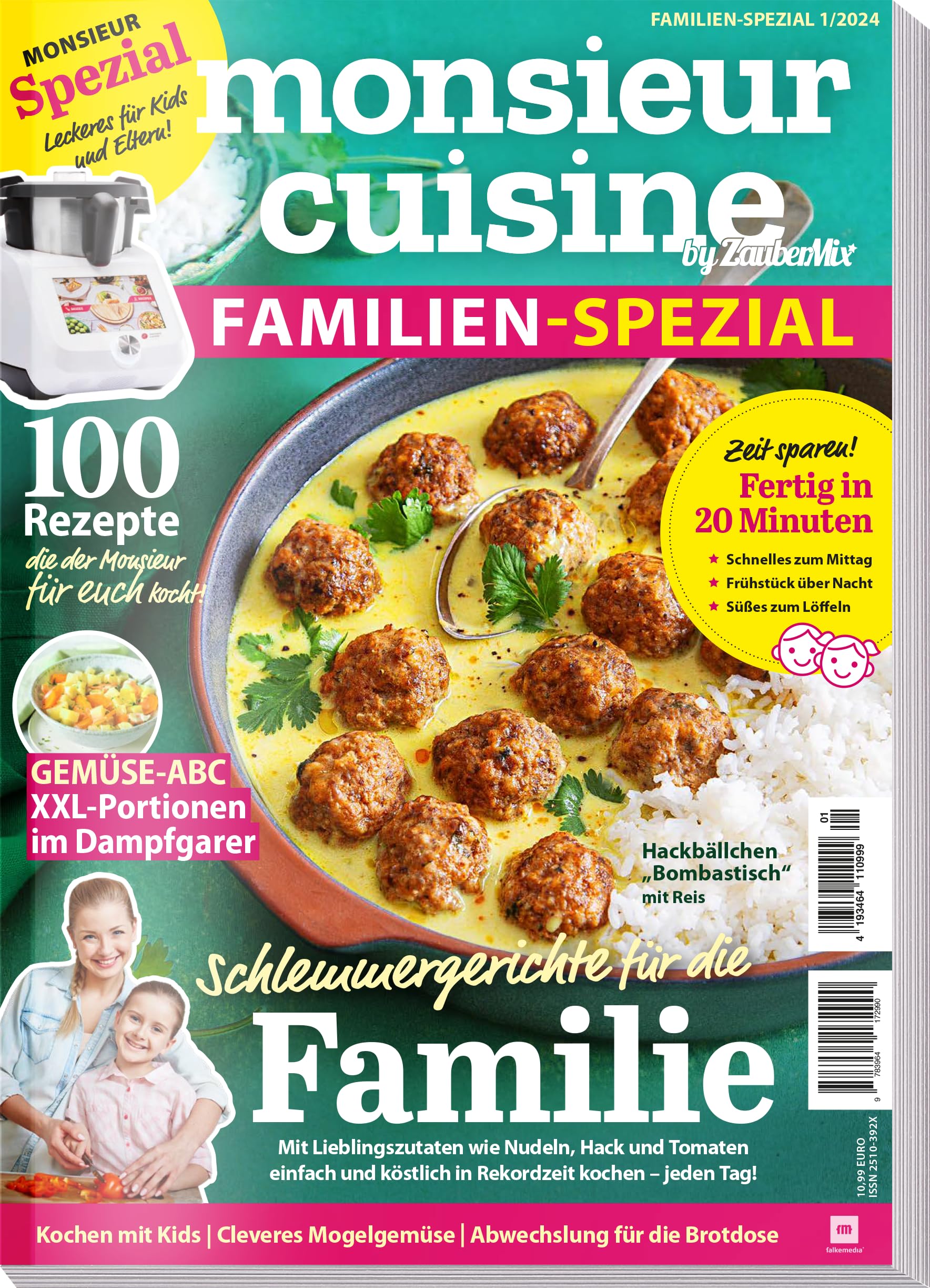Monsieur Cuisine by ZauberMix - Familien-Spezial 01/2024 - 100 Rezepte -Schlemmergerichte für die Familie - Fertig in 20 Minuten Books