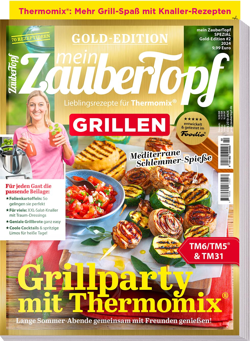 Mein Zaubertopf Gold Edition 02/24 - Grillen - Fleisch und Vegi - Rezepte für den Thermomix ® TM5® TM31 TM6 Books