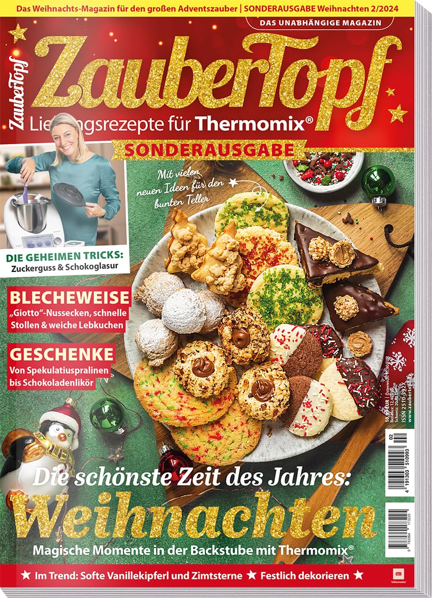 mein Zaubertopf Weihnachts Sonderheft 02/2024 - Rezepte für den Thermomix ® TM5® TM31 TM6 - Weihnachten die schönste Zeit des Jahres Leisure, Home & Garden