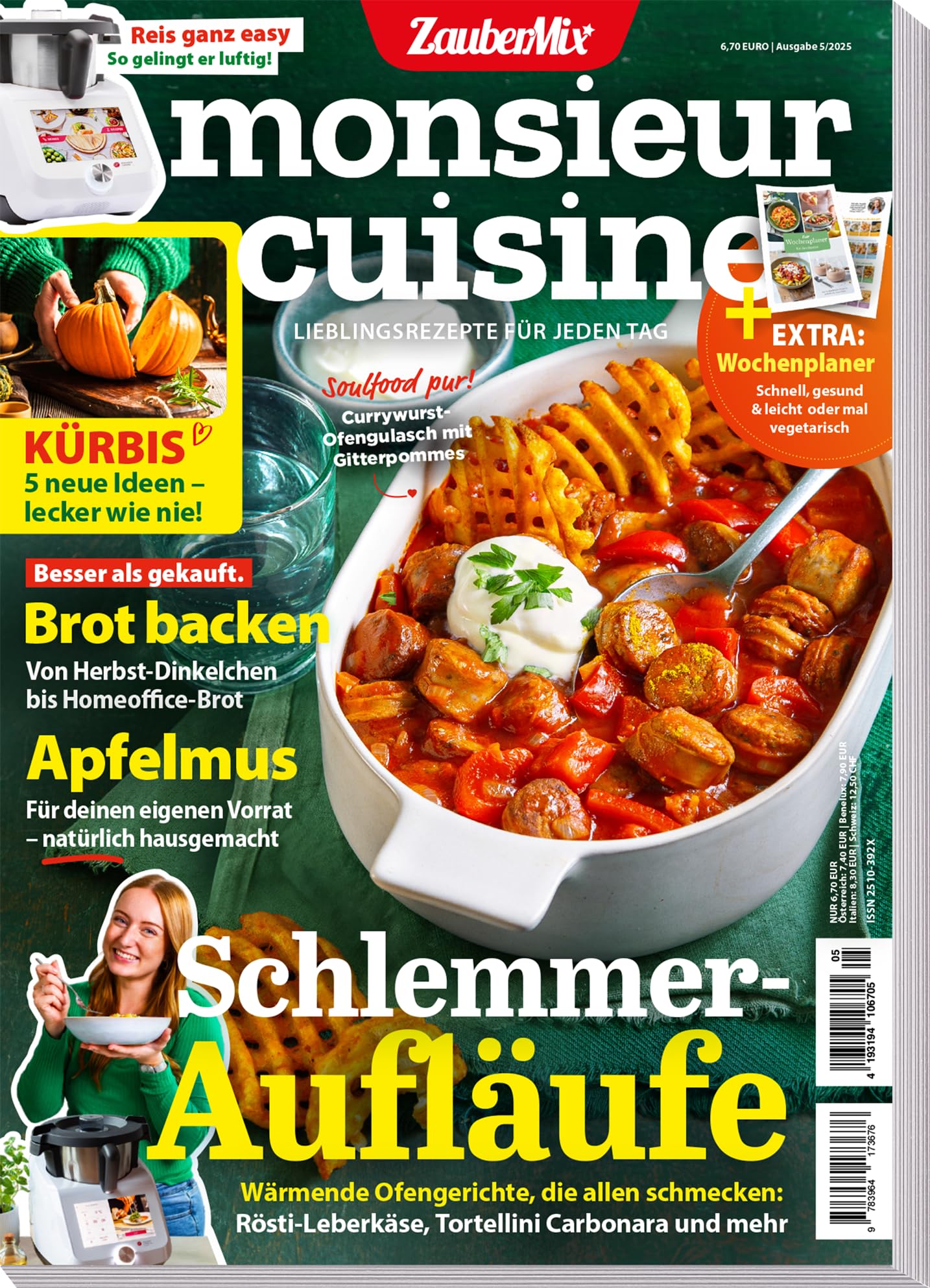 Monsieur Cuisine by ZauberMix - 05/25 - One Pot - Kuerbis - Flammkuchen Books