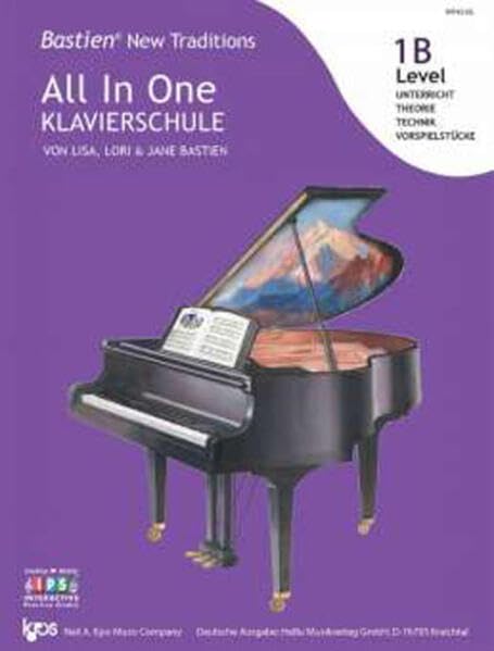 Bastien New Traditions: All In One Klavierschule - Level 1B (Deutsch) Arts & Music
