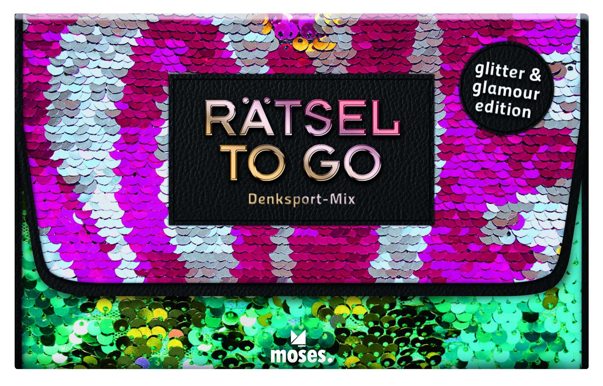 Rätsel to go Denksport-Mix: glitter edition book
