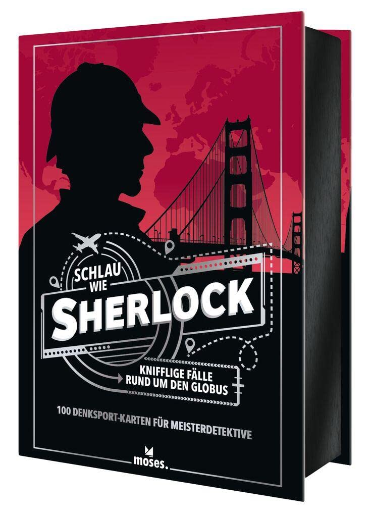 Moses. Schlau wie Sherlock | Knifflige Fälle rund um den Globus | 100 Denksport-Karten für Meisterdetektive Card Games