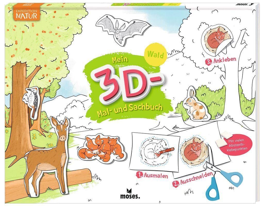 Product Image: Mein 3D Mal- und Sachbuch - Wald