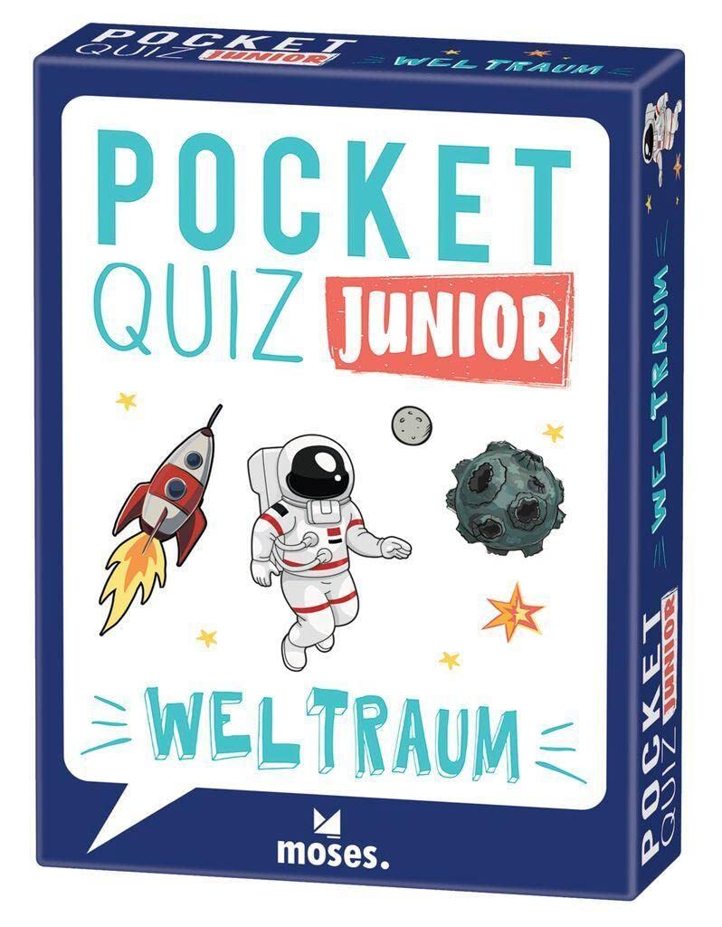 moses. Pocket Quiz Junior – Weltraum, Das Kinderquiz mit 100 Fragen und Fakten rund um die unendlichen Weiten des Weltalls, Für Kinder ab 8 Jahren book