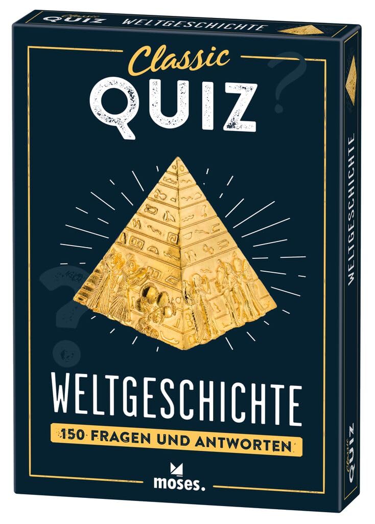 moses. Classic Quiz Weltgeschichte, 150 Fragen zu den Meilensteinen der Weltgeschichte, Ideales Geschenk für alle Quizliebhaber, Für Erwachsene book