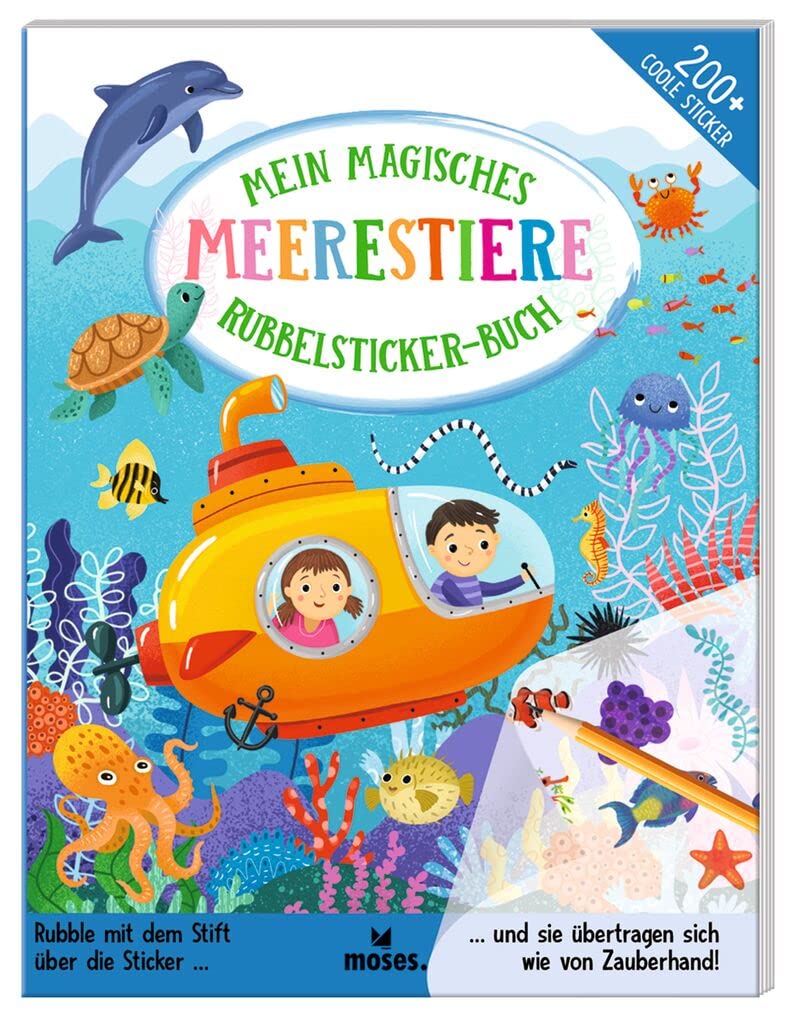 Mein magisches Rubbelsticker-Buch Meerestiere Manga