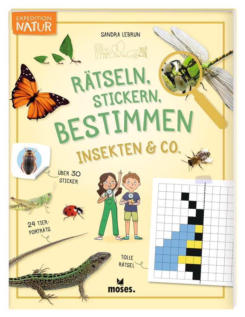 Expedition Natur Rätseln, Stickern, Bestimmen - Insekten & Co. Non-fiction