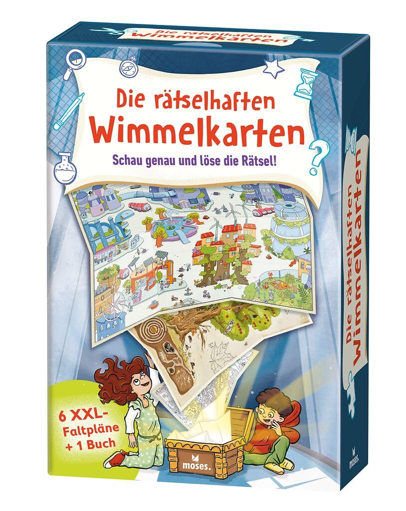 Die rätselhaften Wimmelkarten Non-fiction books for kids