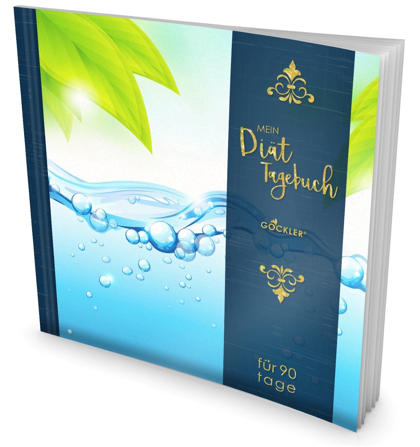 GOCKLER® Diät-Tagebuch: Das 90 Tage Abnehmtagebuch zum Ausfüllen • Professionell gestaltet, Softcover mit glänzendem Finish • Motiv „Erfrischend“ • Ein Ernährungstagebuch zum Abnehmen Stationery