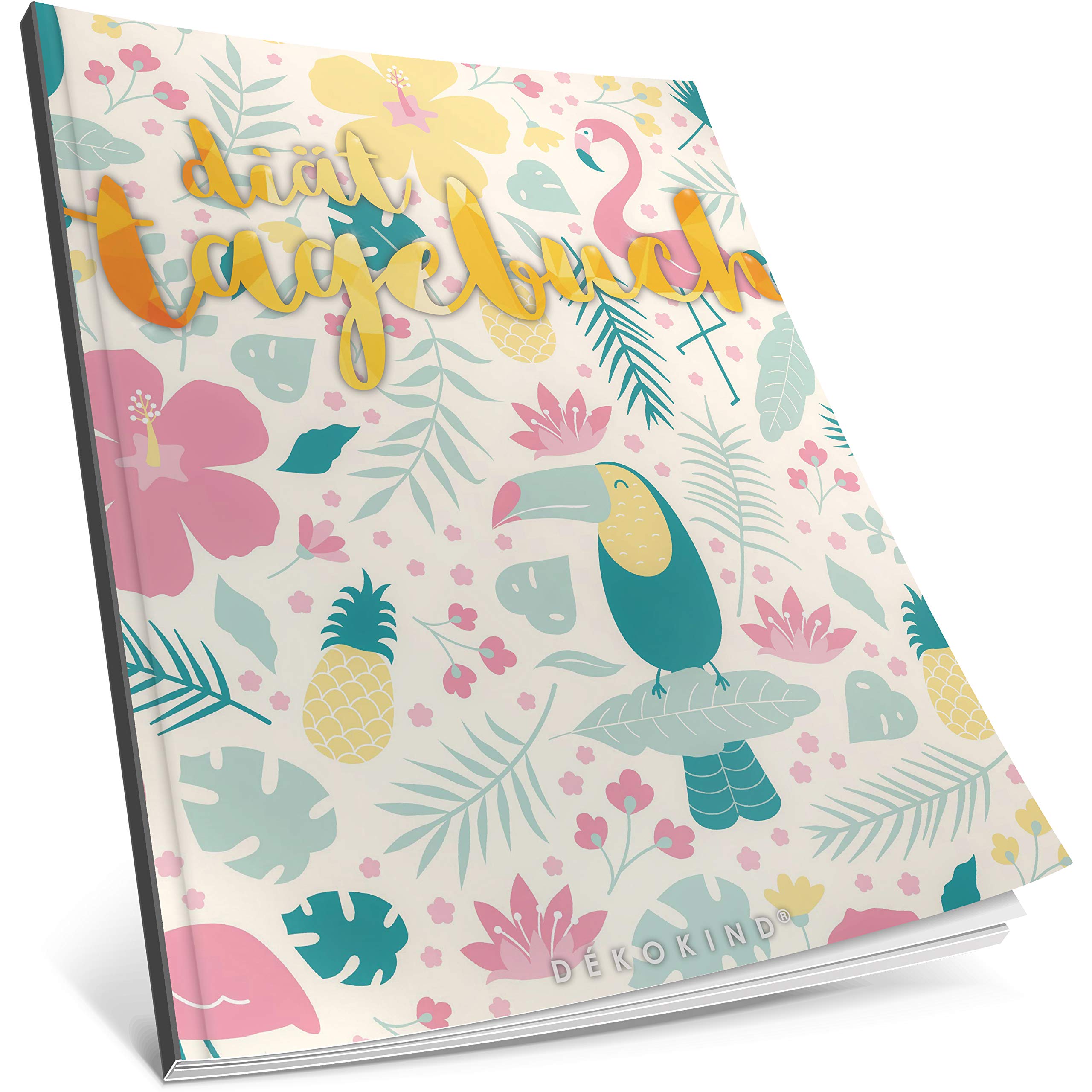 Dékokind® Diät-Tagebuch: Clevere 90 Tage Challenge zum Abnehmen || Das Abnehmtagebuch / Ernährungstagebuch zum Ausfüllen || C_16 „Blumen“ Stationery