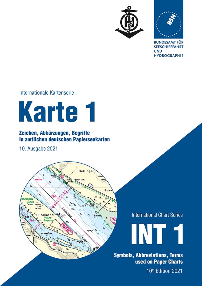 Karte 1 - Zeichen, Abkürzungen, Begriffe in amtlichen deutschen Seekarten (Internationale Kartenserie): INT 1 - Symbols, abbrevations, terms used on ... chart series) (Deutsche Seekarte) Stationery