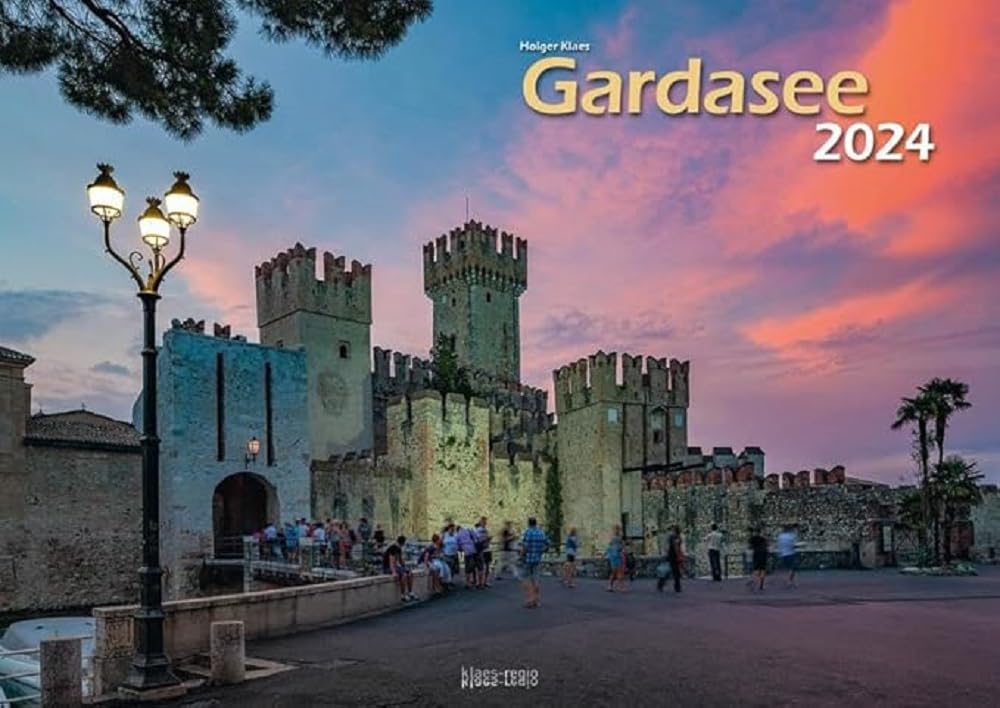 Gardasee 2024 Bildkalender A3 cm quer, spiralgebunden Film, Art & Culture