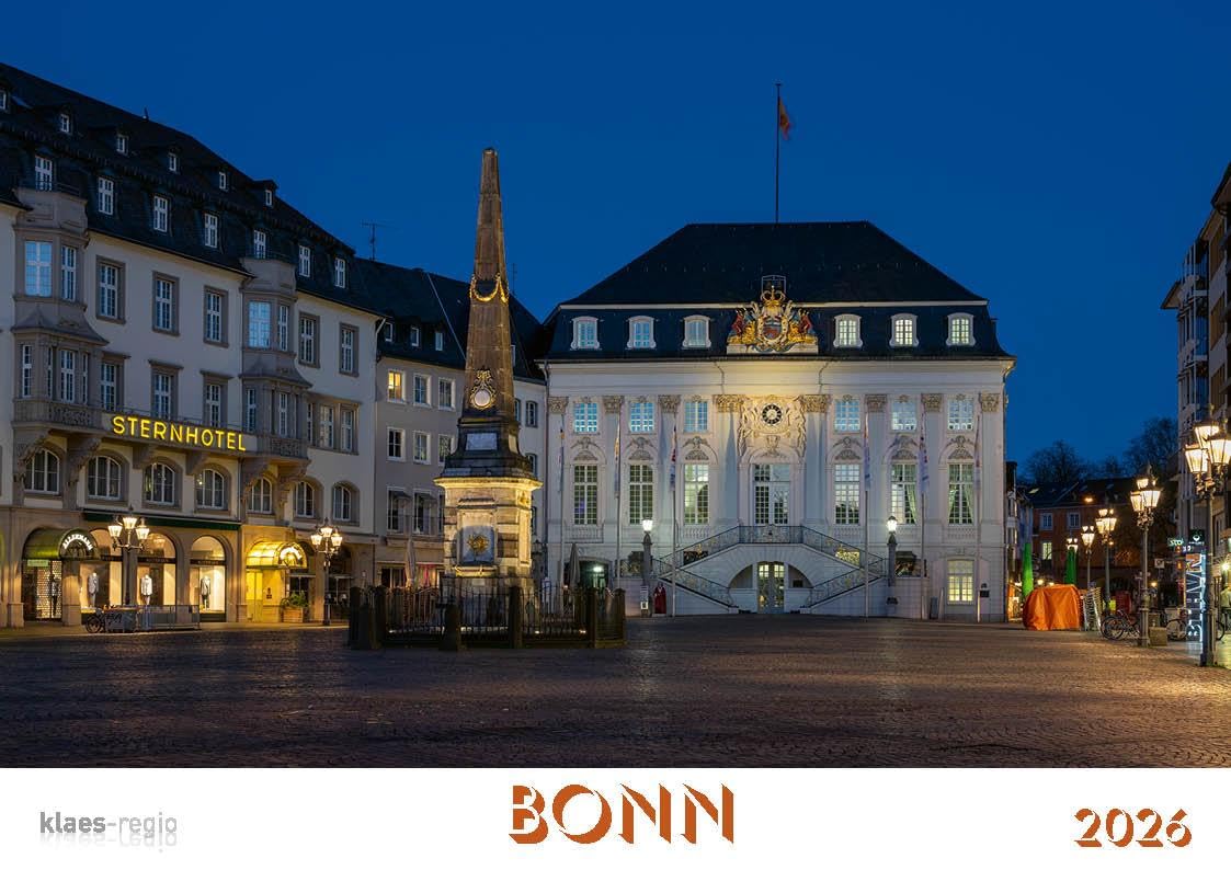 Bonn 2026 Bildkalender A4 quer, spiralgebunden Film, Art & Culture