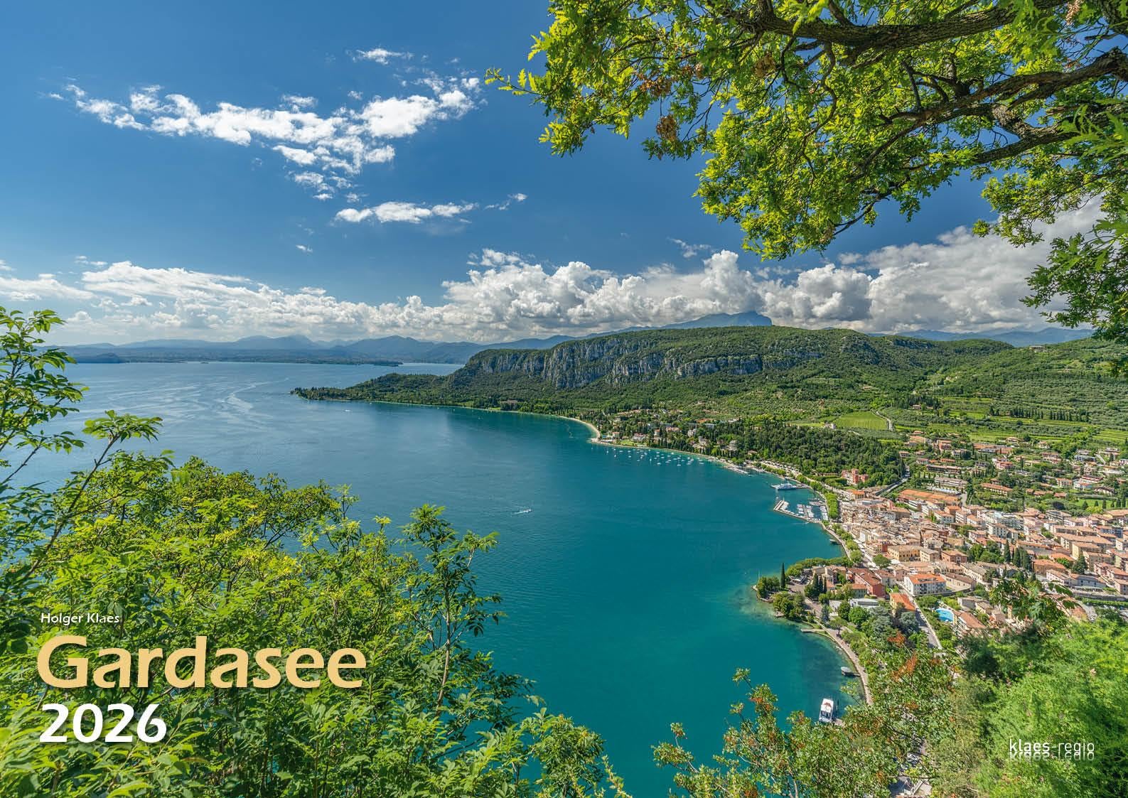 Gardasee 2026 Bildkalender A3 cm quer, spiralgebunden Film, Art & Culture