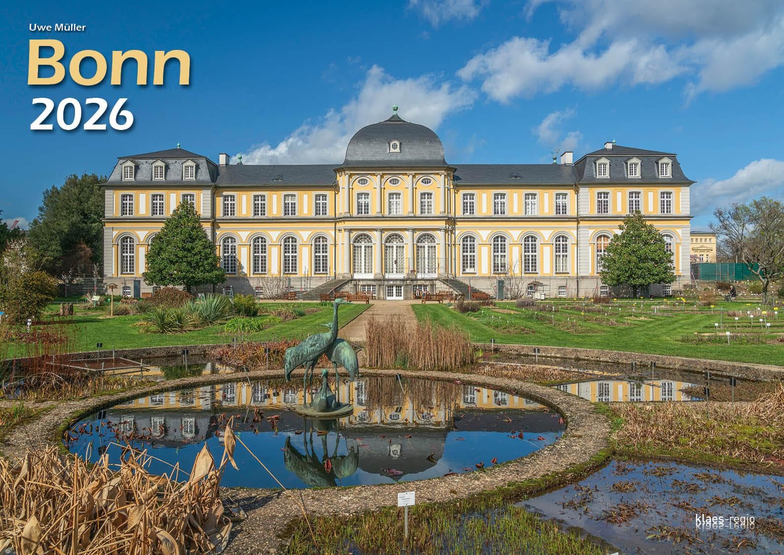 Bonn 2026 Bildkalender A3 quer, spiralgebunden Film, Art & Culture