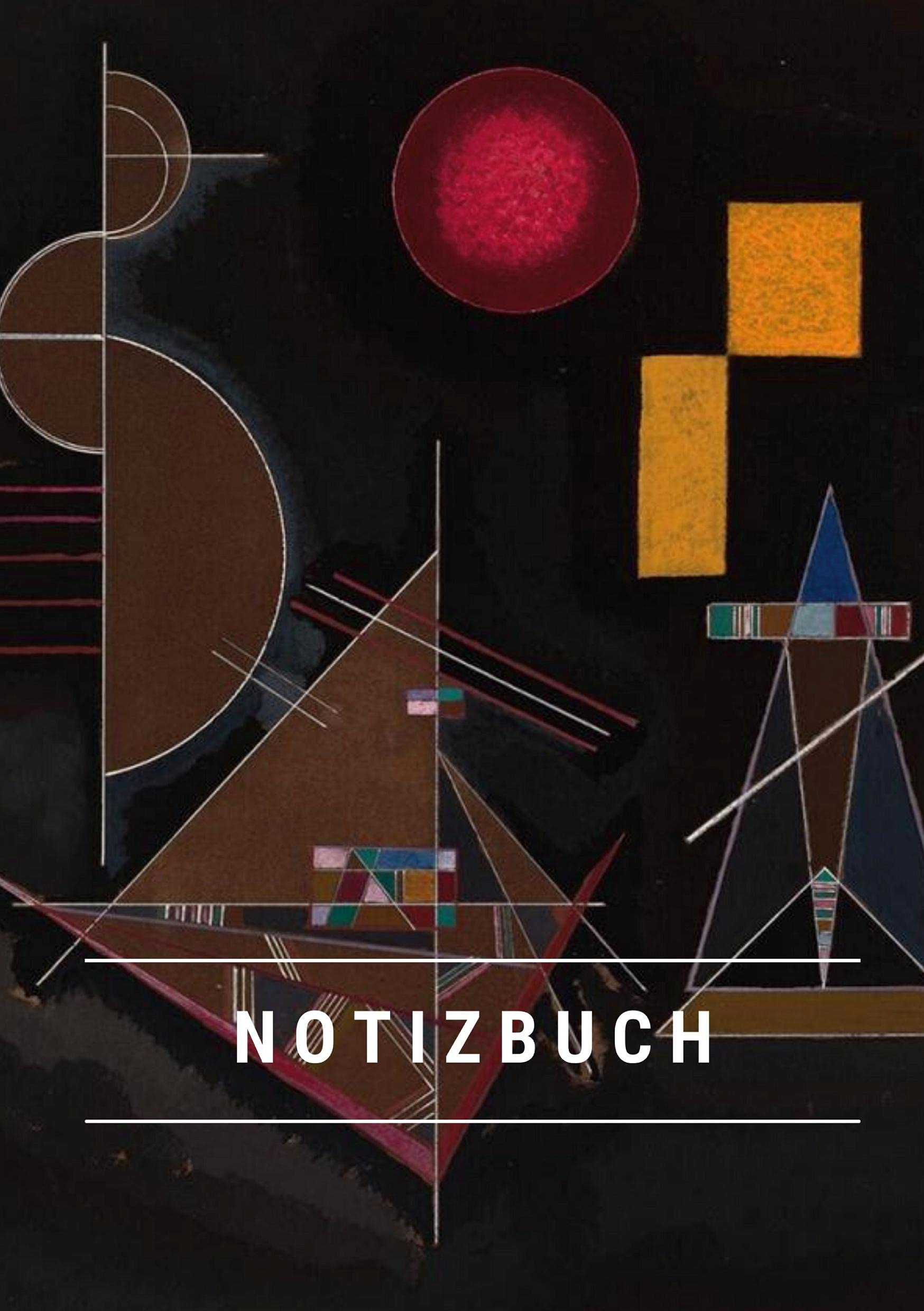 Notizbuch klein A5 Blanko - Notizheft 44 Seiten 90g/m² - Softcover Wassily Kandinsky "Leicht im Schwer" - FSC Papier: Notebook A5 Blanko weißes Papier Essays & Short Stories