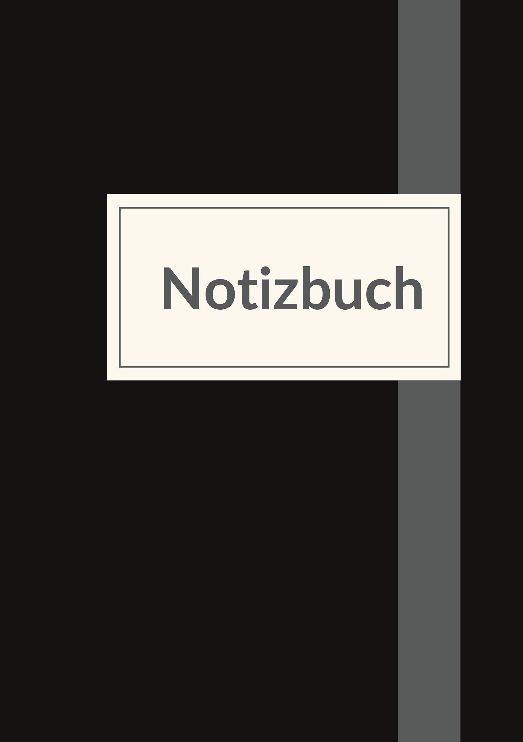 Notizbuch für die Arbeit - A5 liniert - 100 Seiten 90g/m² - Soft Cover schwarz schlicht - FSC Papier: Notebook for work - A5 lined - white paper Essays & Short Stories