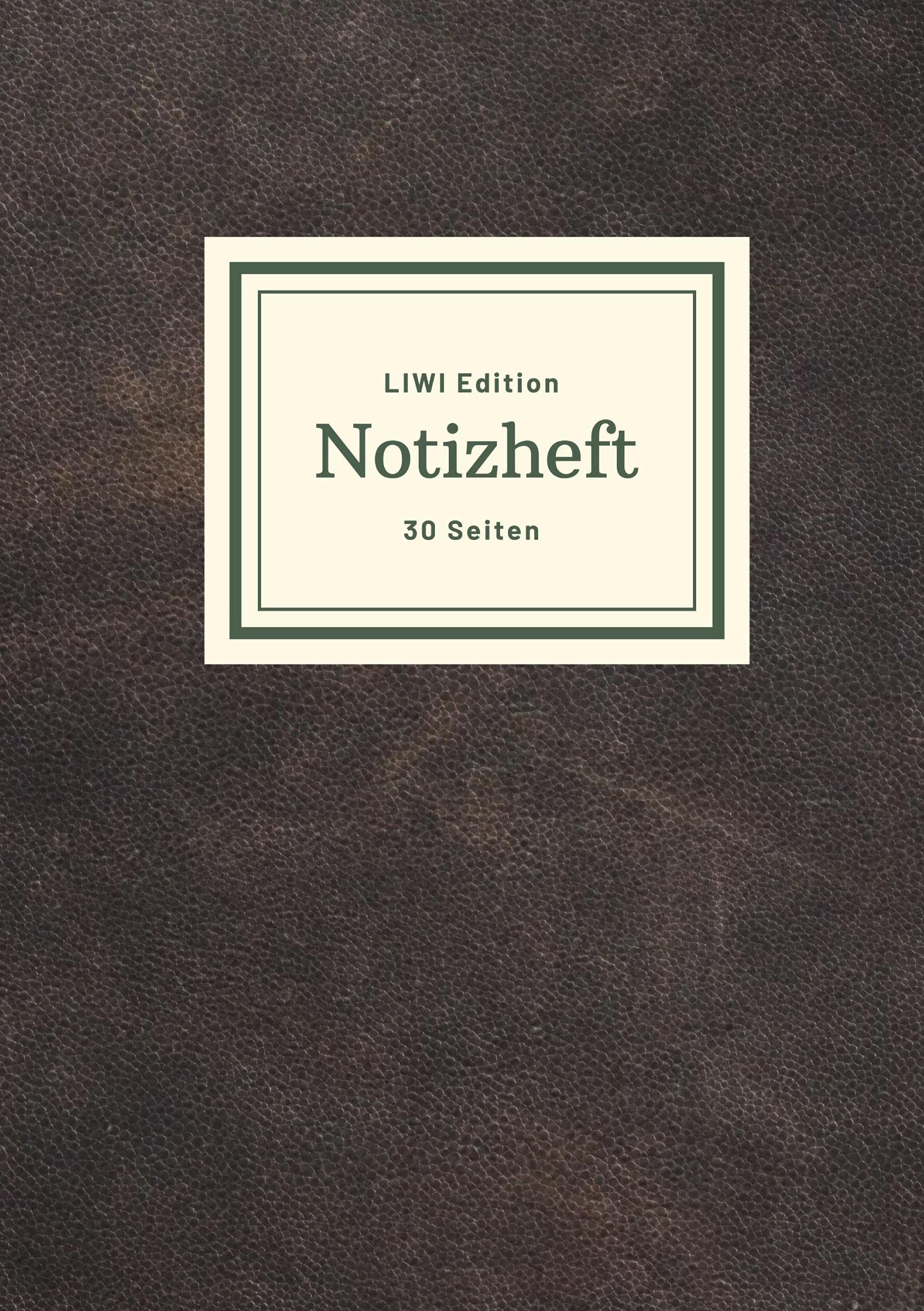 Dünnes Notizheft A5 liniert - Notizbuch 30 Seiten 90g/m² - Softcover schwarz - FSC Papier: Notebook A5 liniert - weißes Papier Essays & Short Stories