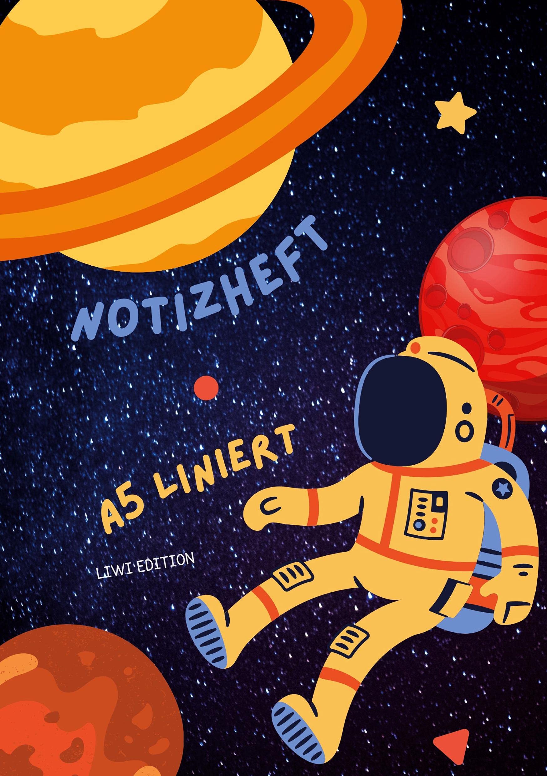Dünnes Notizheft für Kinder - A5 liniert - Softcover Astronaut - FSC Papier: Notebook A5 liniert - weißes Papier Novels & Short Stories