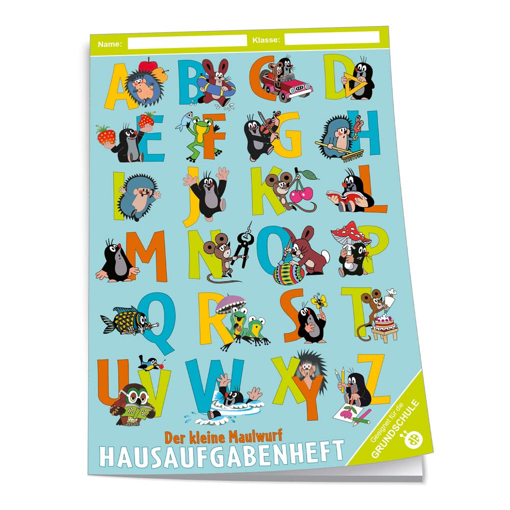Trötsch Hausaufgabenheft Grundschule Maulwurf: A5, 96 Seiten, mit extra starkem Klarsichtumschlag Study Guides