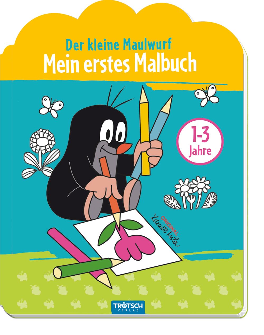 TRÖTSCH - Der kleine Maulwurf "Mein erstes Malbuch" : Beschäftigungsbuch Ausmalbuch für Kinder von 1 bis 3 Jahren: Beschäftgungsbuch Ausmalbuch Tiptoi & Games