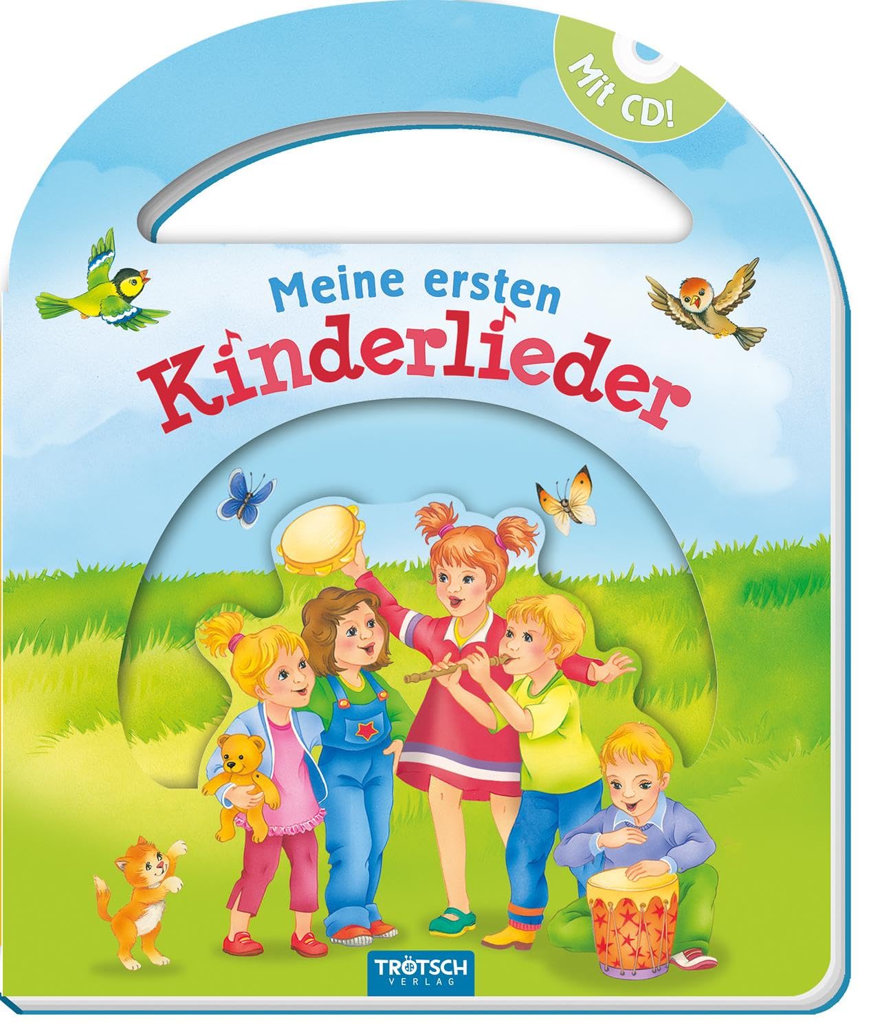 Trötsch Pappenbuch mit Henkel und CD Meine ersten Kinderlieder: Beschäftigungsbuch Kinderbuch Liederbuch (Beschäftigungsbücher: Beschäftigung) Non-fiction