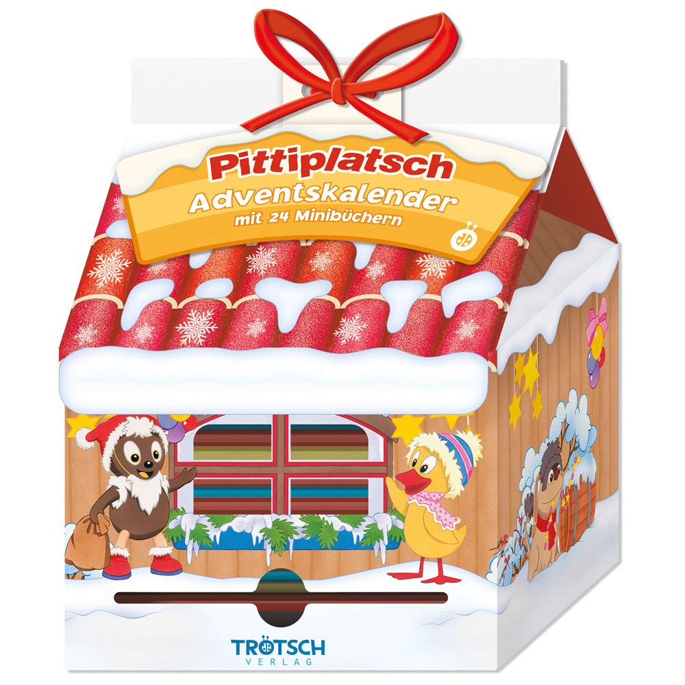 Trötsch Unser Sandmännchen Adventskalender Haus mit 24 Minibüchern Pittiplatsch: Weihnachtskalender Pitti book