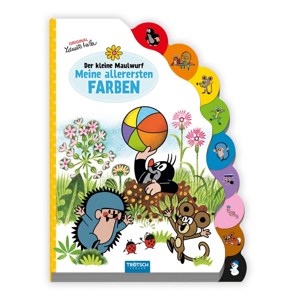 Trötsch Der kleine Maulwurf Pappenbuch mit Register Meine allerersten Farben Non-fiction