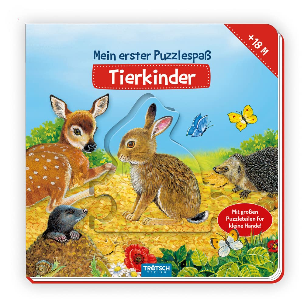 Trötsch Puzzlebuch Mein erster Puzzlespaß Tierkinder: Kinderbuch Beschäftigungsbuch Entdeckerbuch Puzzlebuch Non-fiction