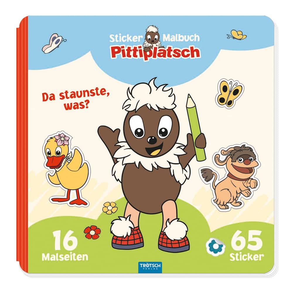 Trötsch Unser Sandmännchen Malbuch Stickermalbuch Pittiplatsch: Beschäftigungsbuch Stickerbuch Malbuch: Malbuch Beschäftigungsbuch Ausmalbuch Stickerbuch Non-fiction