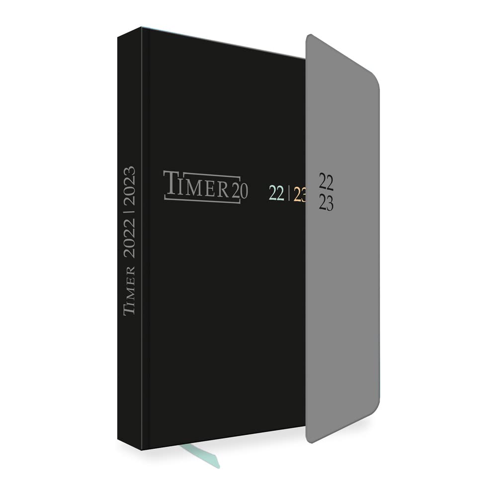Trötsch Schülerkalender mit Klappe Black 2022/2023: Schulplaner Hausaufgabenheft Timer Terminkalender Calendars