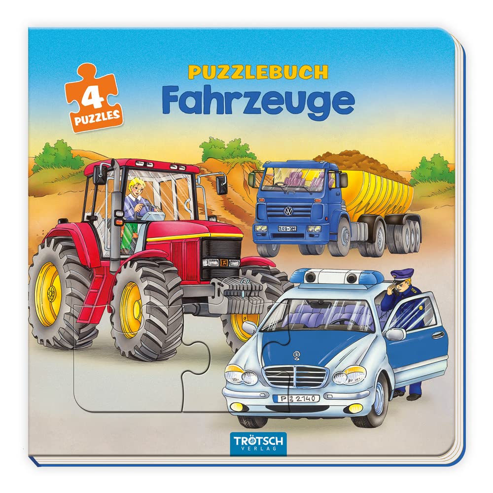 Trötsch Pappenbuch Puzzlebuch Fahrzeuge: Beschäftigungsbuch Entdeckerbuch Puzzlebuch Tiptoi & Games