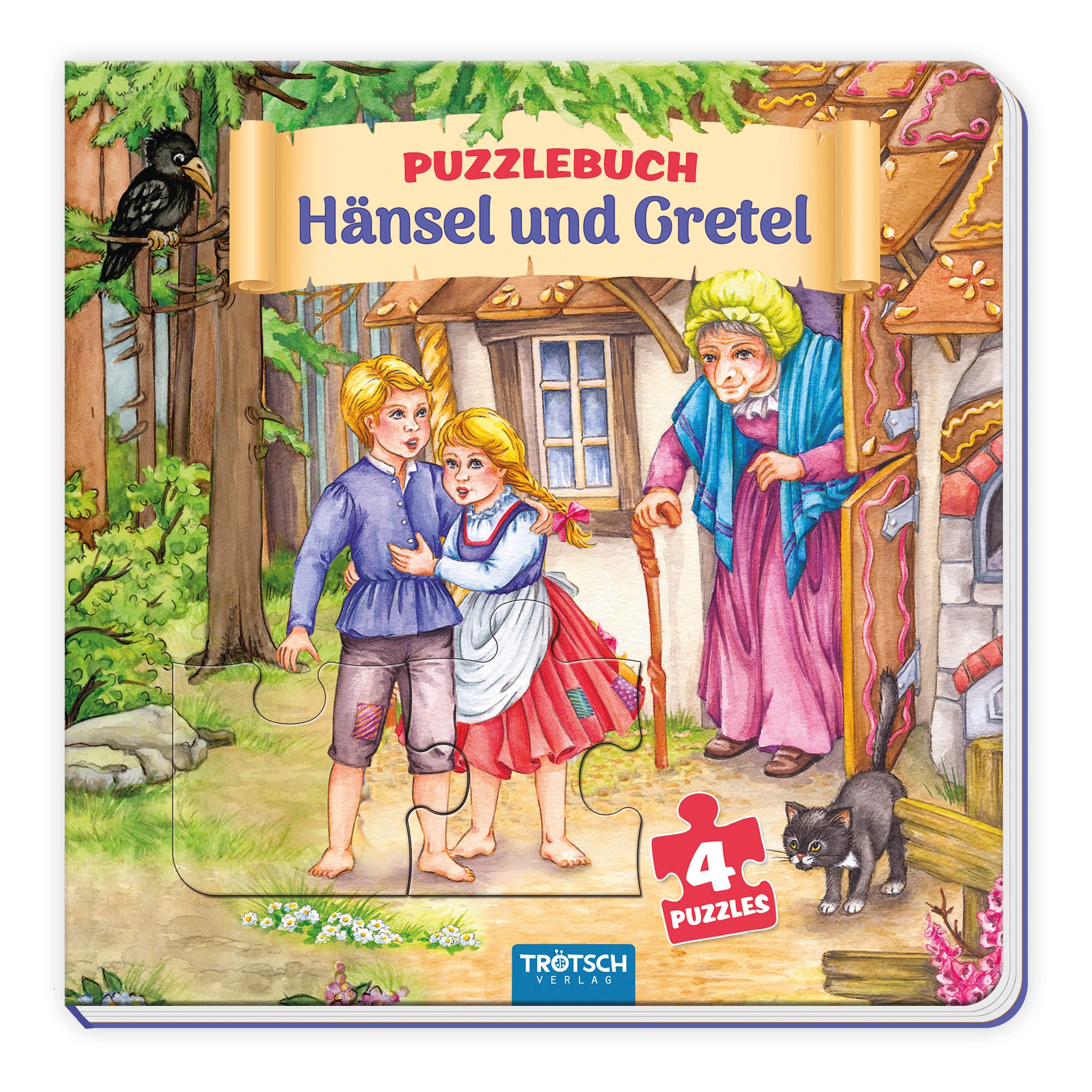 Trötsch Pappenbuch Puzzlebuch Hänsel und Gretel Fairy Tales & Legends