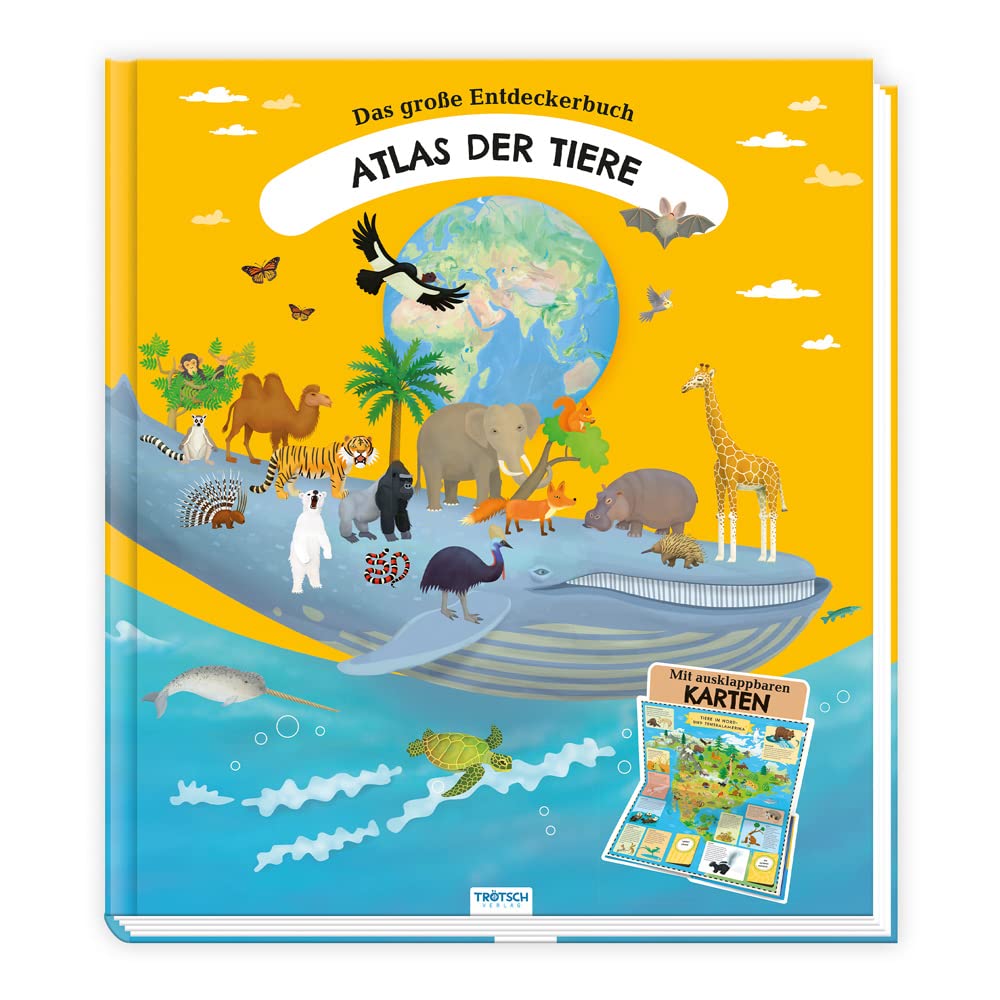 Trötsch Kinderatlas Das große Entdeckerbuch Atlas der Tiere Non-fiction