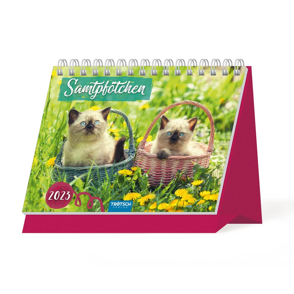 Trötsch Aufstellkalender Samtpfötchen 2023: Aufstellkalender Tischkalender Living & Furnishing