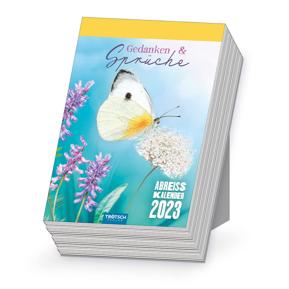 Trötsch Abreißkalender Gedanken und Sprüche 2023: Aufstellkalender Tischkalender Abreißkalender Leisure, Home & Garden